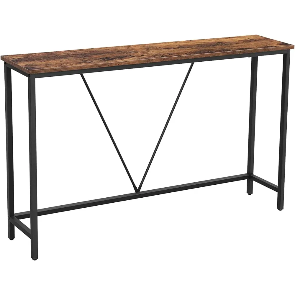 Vintage konzolni stol 120 x 23 x 74 cm, smeđe-crni