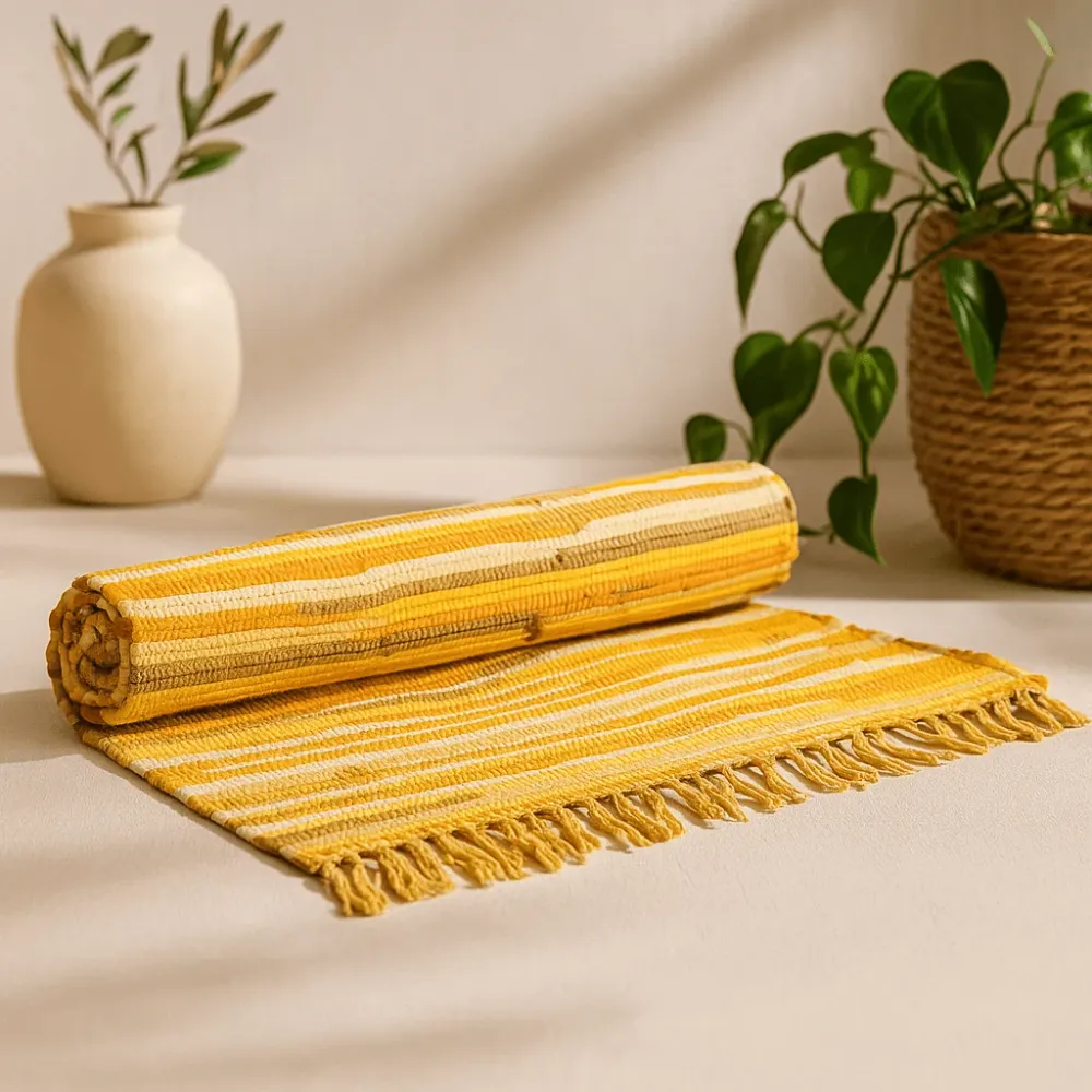 Mali tepih od krpa 50x90cm – Narančasto izlazak sunca