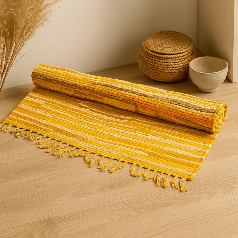 Tepih od krpica 150x90cm – Narančasto jutro