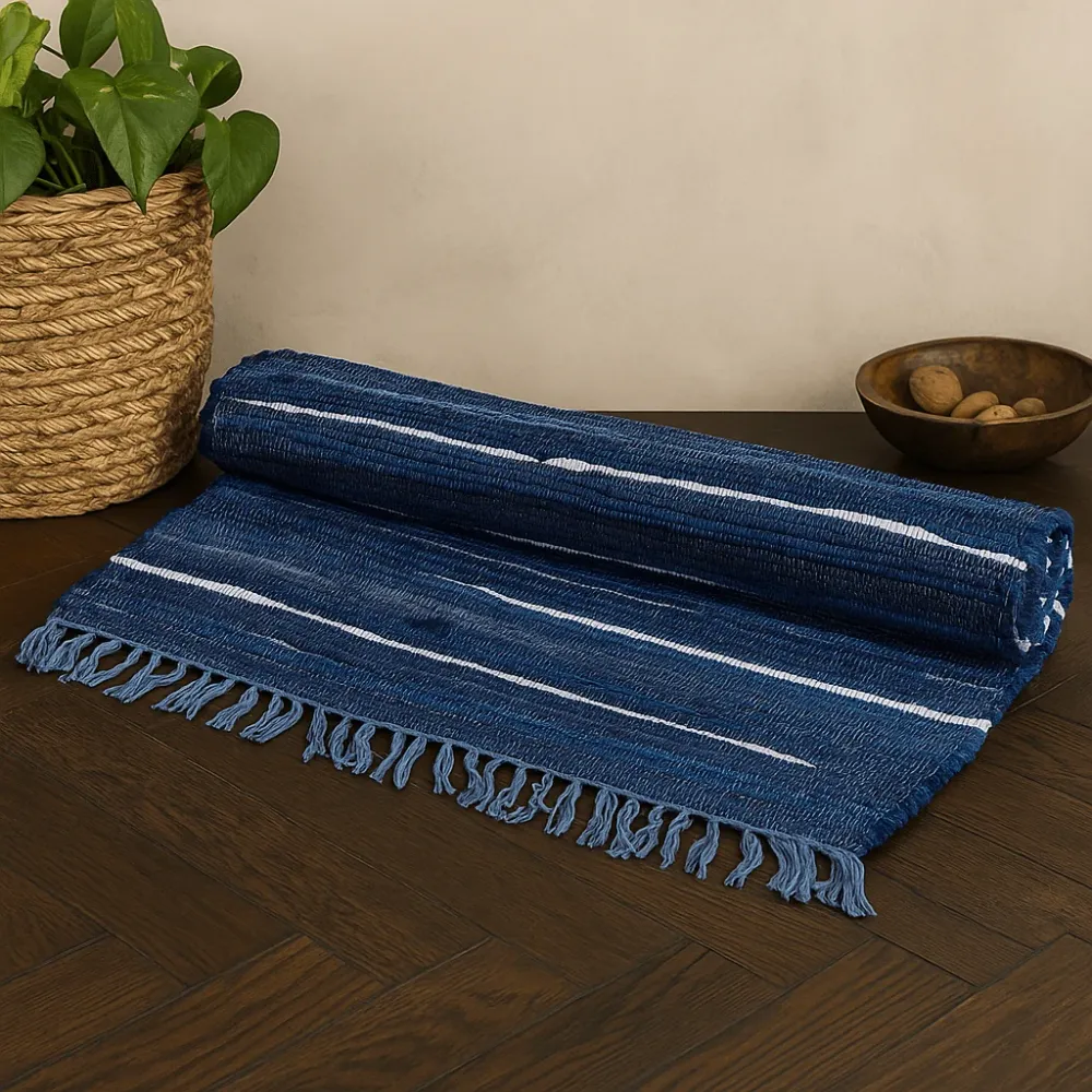 Tepih od krpica 150x90cm – Ugljenasto siva