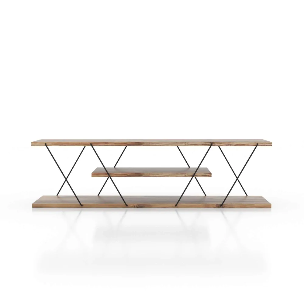 TV ormarić Canaz v2 - Black, Walnut