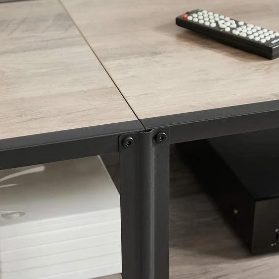 TV ormarić, TV stalak, 160 x 52 x 39 cm, siva i crna