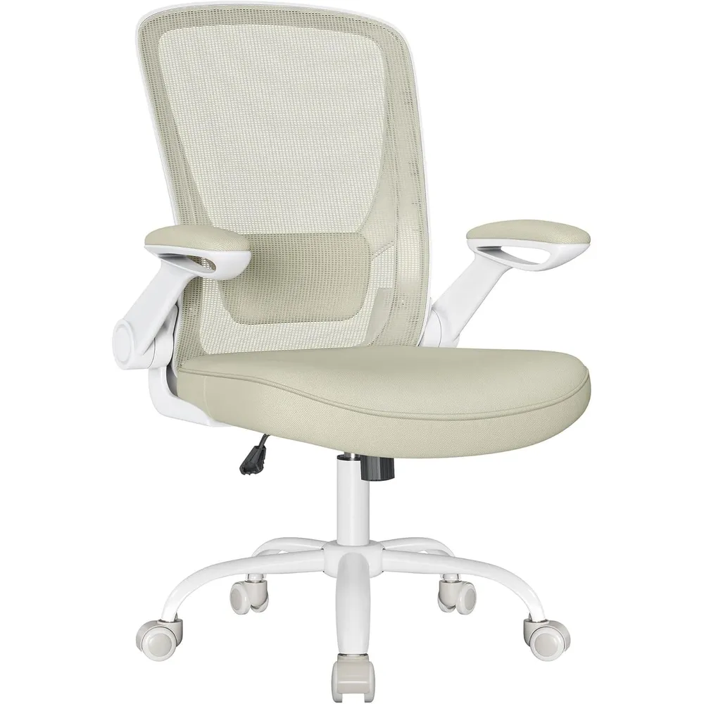 Ergonomska uredska stolica, boja zobene bež