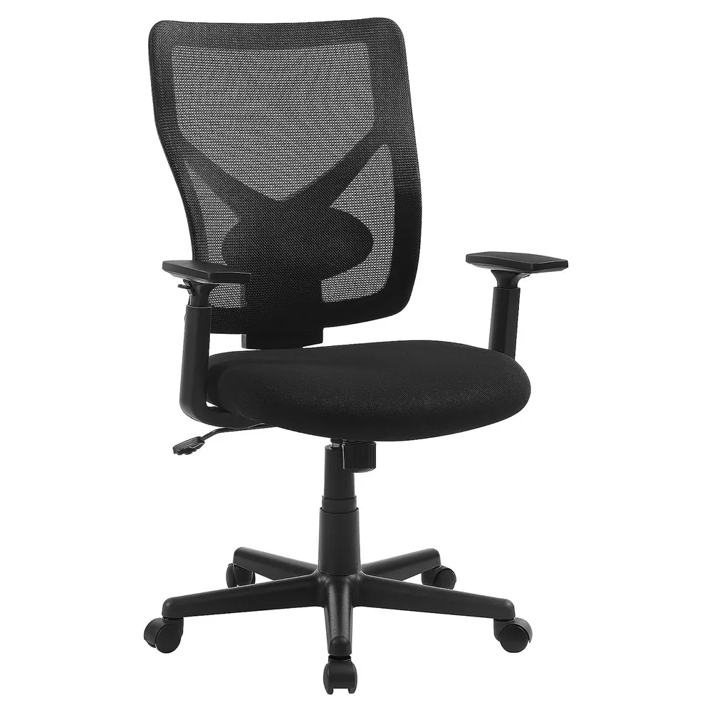 Ergonomska uredska stolica, podesiva, nosivosti do 120 kg, crne boje