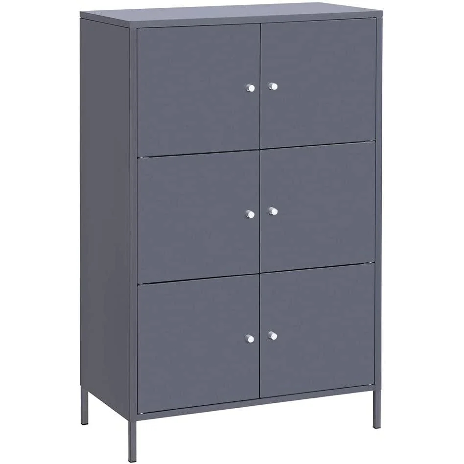 Ormar za pohranu, metalni uredski ormar na 3 razine 65 x 36 x 105,2 cm