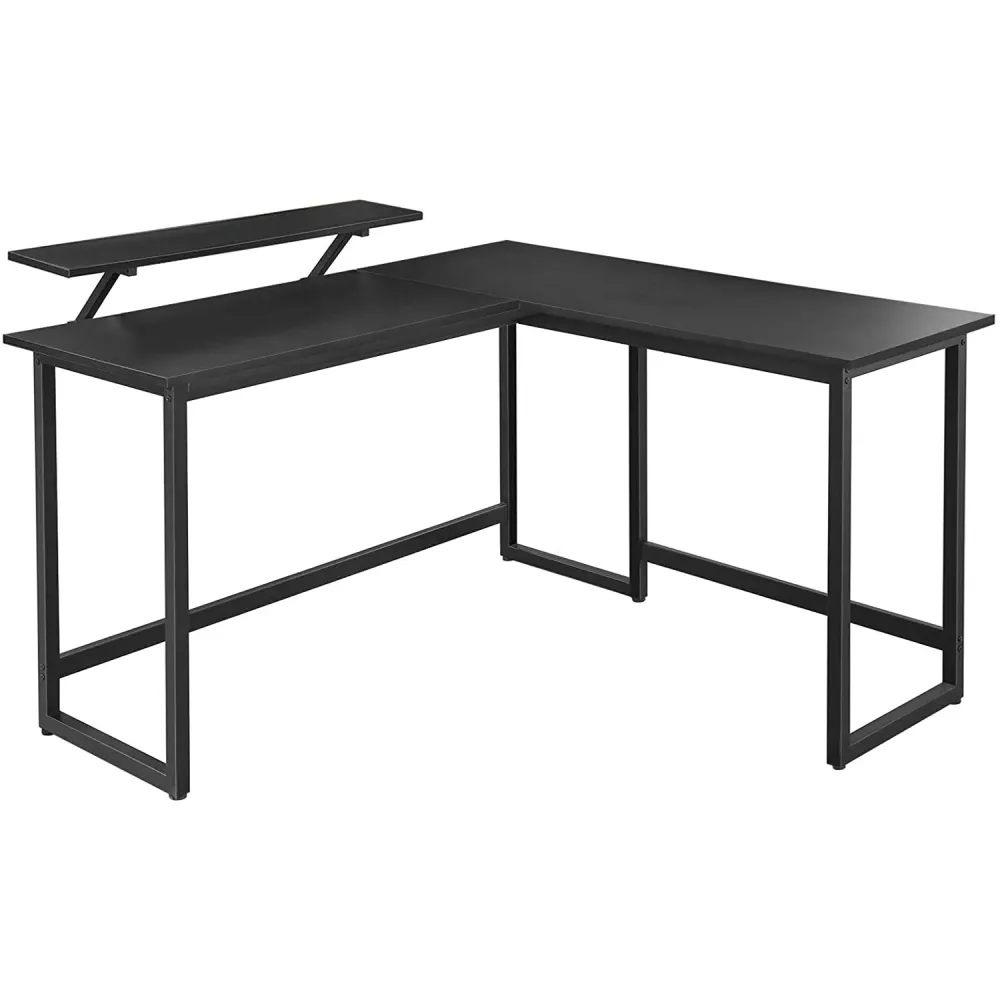 Radni stol, računalni stol u obliku slova L sa stalkom za monitor 140 x 130 x 89 cm