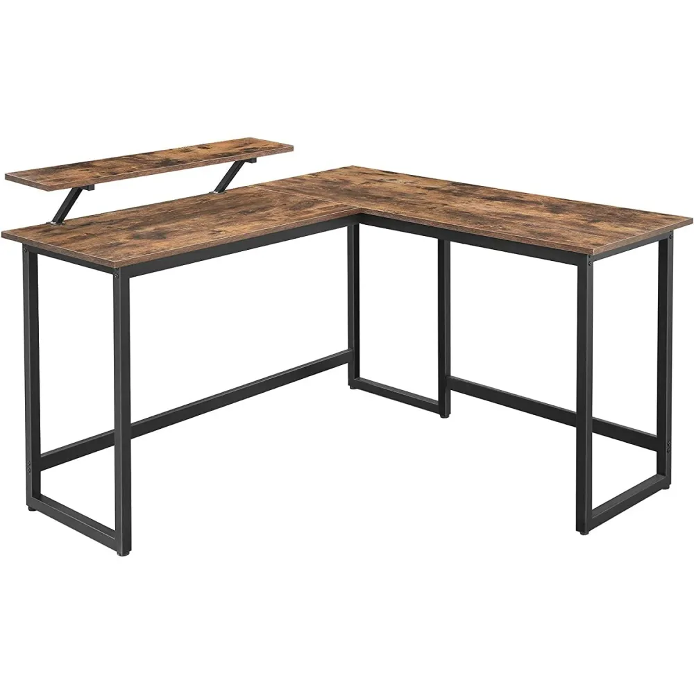 Računalni stol u obliku slova L, kutni stol 140 x 130 x 89 cm
