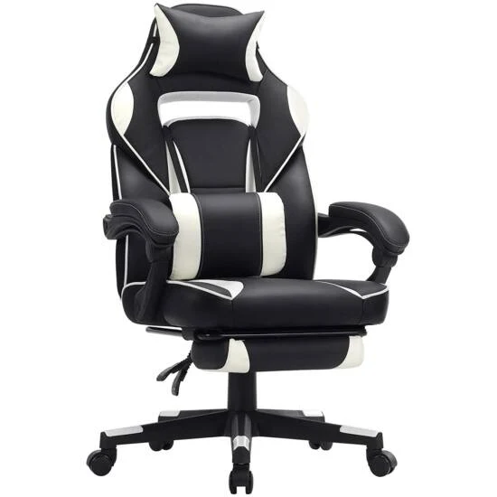 Songmics Gaming stolica, uredska stolica s naslonom za glavu