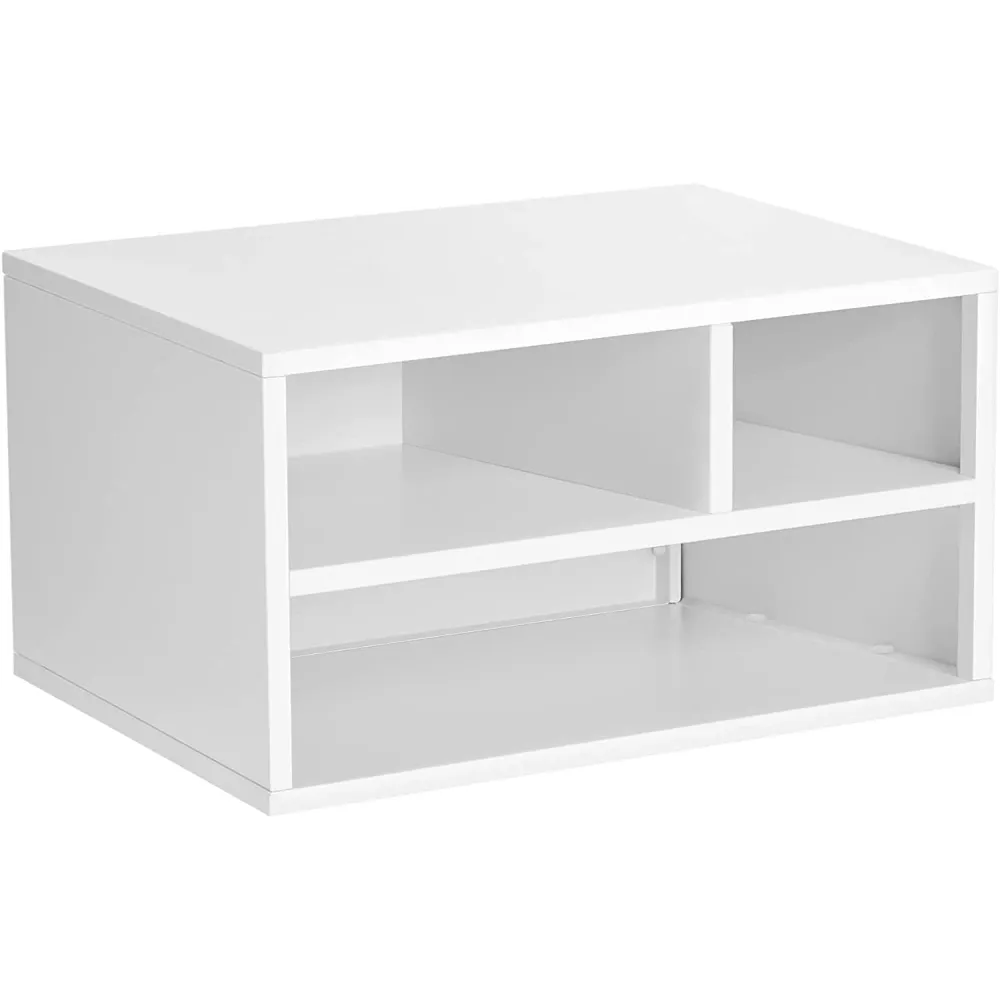 Stalak za ispis na policama, multifunkcionalni stalak, 40,5 x 22 x 30 cm, bijeli