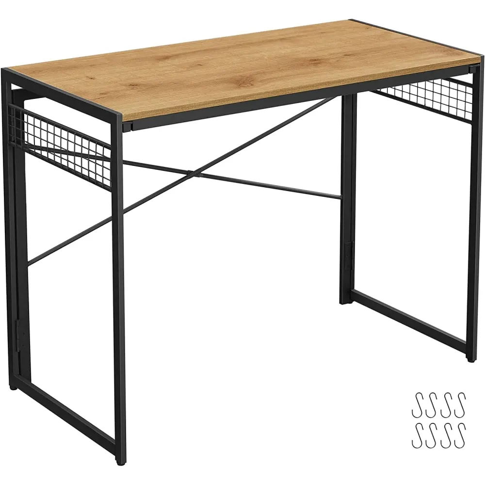 stol za računalo, sklopivi stol s 8 kuka 100 x 76,5 x 50 cm