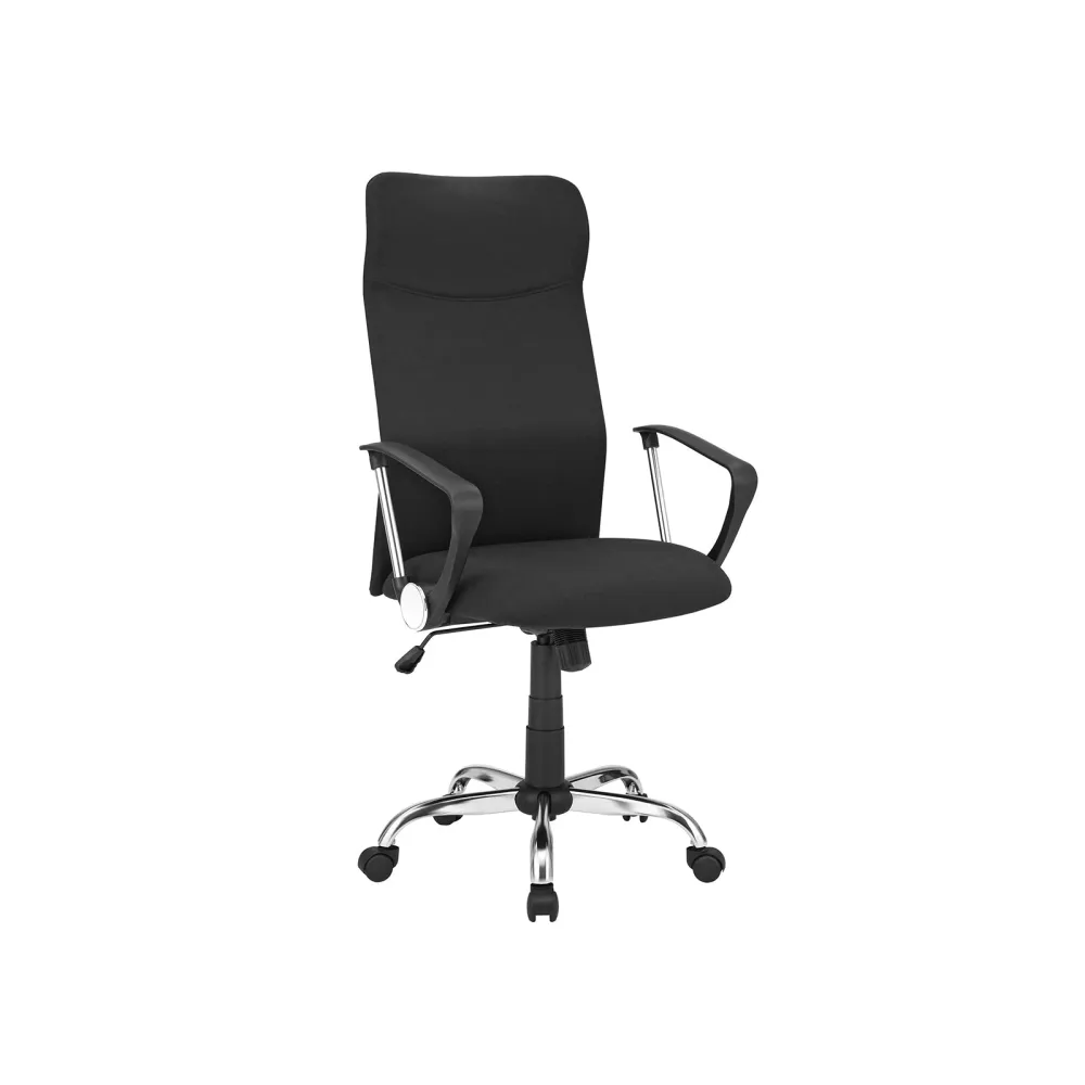 Uredska stolica, Ergonomska okretna stolica, 63 x (110-120) x 63 cm, crna