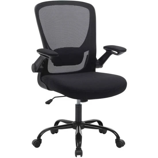 uredska stolica sa sklopivim naslonima za ruke, ergonomska računalna stolica